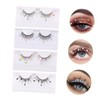 FOMIYES Glitter Butterfly Lash Kit 4 Pairs False Lashes for