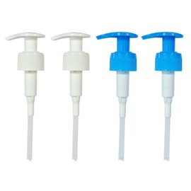 SUJEBKC Pack of 4 Pump Dispensers, Syrup Dispenser, Syrup Replacement Pump, 1000 ml and 28/410 Reusable Pump, Container with Thread