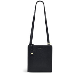 RADLEY London Summer Street Mini Zip Around Crossbody for Women, in Black Grained Leather