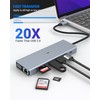 14 Ports USB C Hub, USB C Docking Station Triple