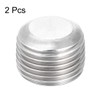 sourcing map Hex Countersunk Plug - Stainless Steel Pipe Fitting