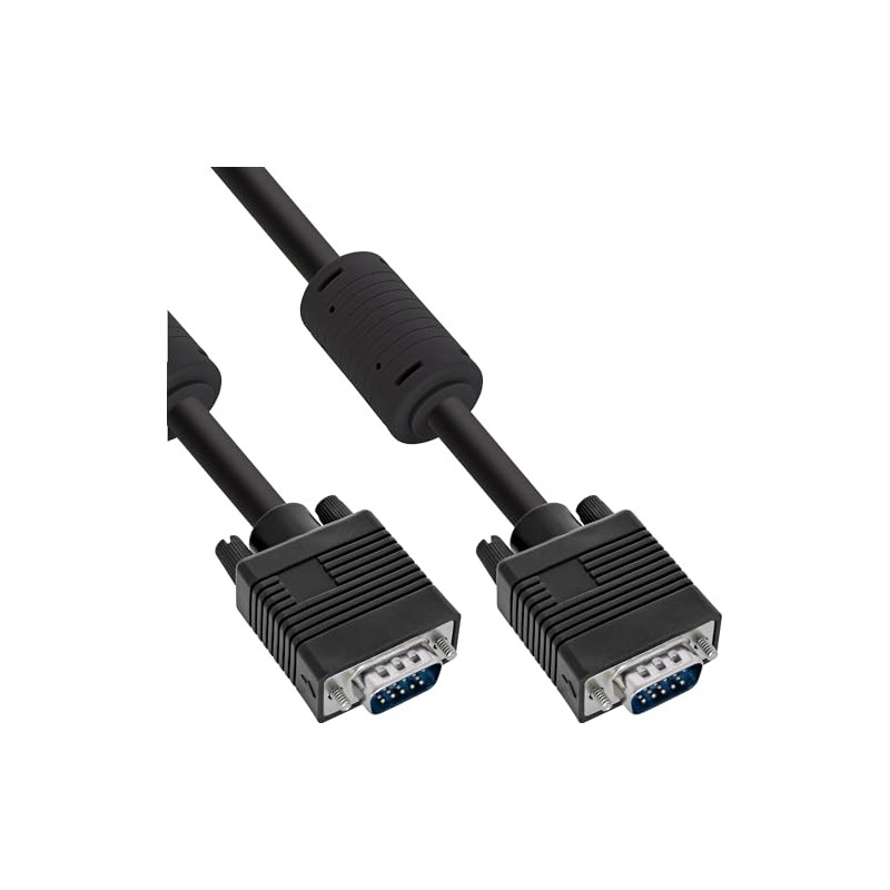 InLine S-VGA Kabel, 15pol, HD, Stecker/Stecker, 7m schwarz