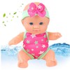 Water Baby Doll Waterproof Swimmer Doll Floating Bath Baby with