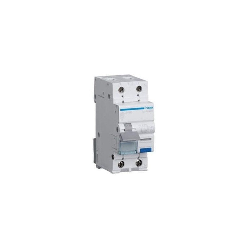 Hager ADC916D FI Switch/Circuit Breaker 1-Pin + N 16 A-B