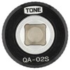 Tone QA-02S Quick Turn Adapter for Ratchets, 1/4" Connector, Black