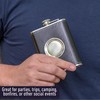 Stainless Steel 6.8 Ounce Hip Flask with Built in Collapsible