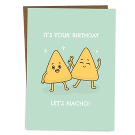 A6 Happy Birthday Card | It's Your Birthday | For Indian South Asian Desi Humour Funny Food Pun | Bday Celebration Cards | Cute BYANIKA
