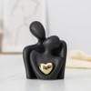 Aswalling Mini Couple Statue Abstract Sculpture Home Decor Knick Knacks