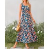 BTFBM Women Summer Dresses Casual Sleeveless Maxi Dresses Cute Floral