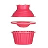 Premier Housewares 104501 Giant Cupcake Mould, 3-Pieces - Hot Pink,