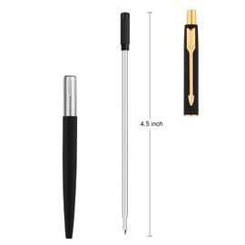 Ballpoint Pen Refills,Black Ink Refills,1mm Medium Tip,Replaceable Pens Refills(15 Pcs)