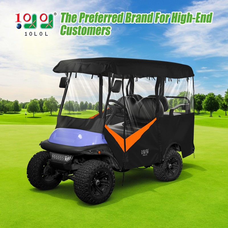 10L0L Universal Golf Cart Enclosure – Fits Yamaha, EZGO &