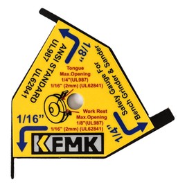 KFMK Bench Grinder & Belt Sander Safety Gauge, Pack of 2