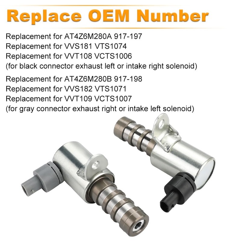JDMEXEV 4PCS Engine Variable Valve Timing VVT Solenoid Intake Exhaust