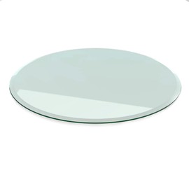 Royalty 42" Inch Round Tempered Glass Top - Clear Table Top Glass - Glass Table Tops Useful for Replacement, Tabletop Protector, Patio, Dining, Coffee Table, Desks - 1/4 Thick Flat Polished Edge