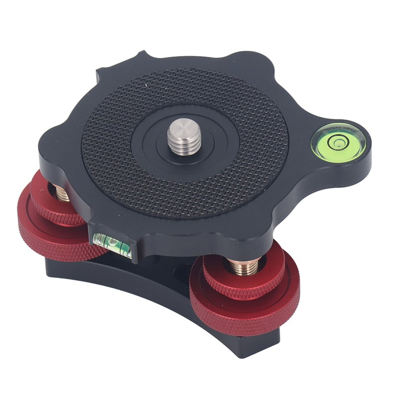 Tripod Head Leveling Base Camera Leveler Aluminum Alloy 3/8 Inch
