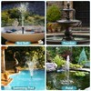 POPOSOAP Solar Water Pump, 12W Solar Fountain Pump 160GPH Flow