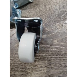 Titan Casters by Waxman 2" Thermoplastic Rubber tpr Rigid Plate Caster Wheel 90lb. Capacity Gray Lot 10