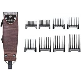 Oster New Oster Fast Feed LE Woodgrain Hair Adjustable Pro Clipper + 8pc Combs Set
