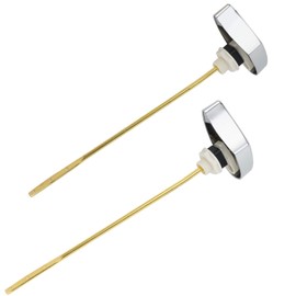 iFealClear 2 Pack Compatible with TOTO THU004-CP Trip Lever for St701C St854884 Metal Toilet Tank Flush Lever Replacement, Solid Brass Side Mount Toilet Handle Replacement, Chrome