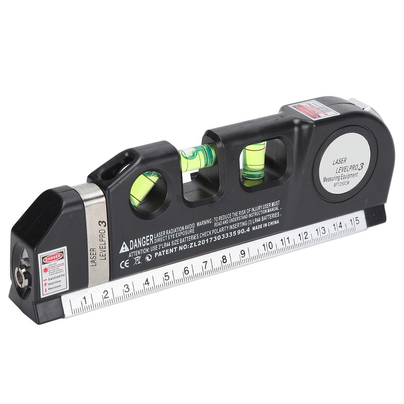 Multipurpose Laser Leveller Infrared Spirit Level Tape Measure Tool for