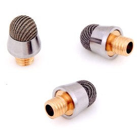 ColorYourLife 10-Pack Replacement Micro-Knit Mesh Tips for ColorYourLife Stylus Pens 7.3” with Replaceable Mesh Tips, Finer Tips for Stylus (Metallic)