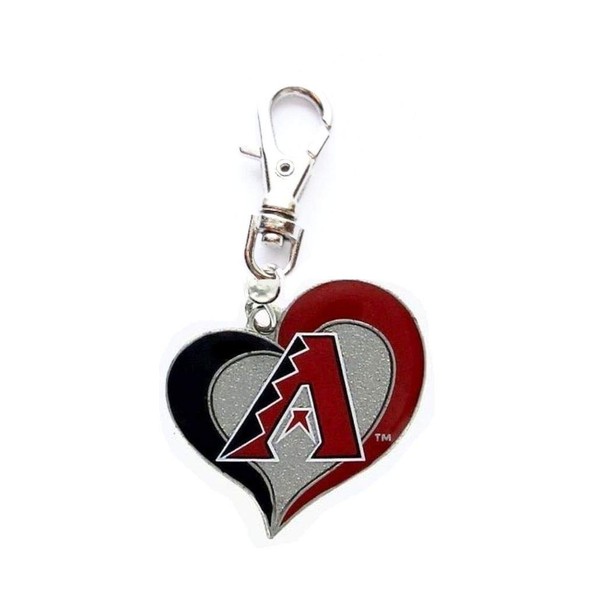 Heavens Jewelry Arizona Diamondbacks Charm Baseball Team Heart Charm ADD
