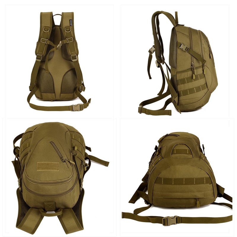 Protector Plus 20L Military Backpack Molle System Tactical Rucksack Black,