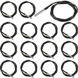 Weewooday DS18B20 1 m/ 3.2 Ft Digital Temperature Thermal Cable Waterproof Probe Sensor -55°C to +125°C, Compatible with Arduino/Raspberry Pi(15 Pieces)