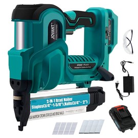 Jovant 2-IN-1 Power Brad Nailer Cordless with 20V Battery,18-Ga Nail Gun Battery Powered,Compact Cordless Nail Gun/Portable Bag