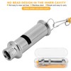 Stainless Steel Ultrasonic Pigeon Whistle with Lanyard for Dog Bird