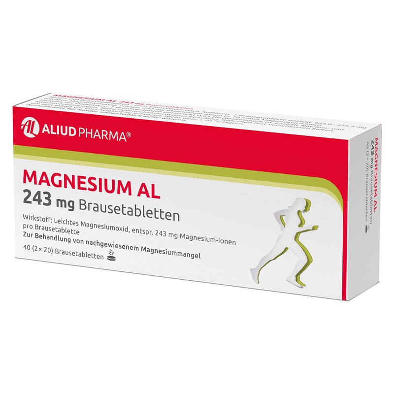 Magnesium AL 243 mg Effervescent Tablets, Pack of 40 Tablets