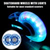 Pack of 4 80 mm Scooter Wheels, LED Scooter Replacement