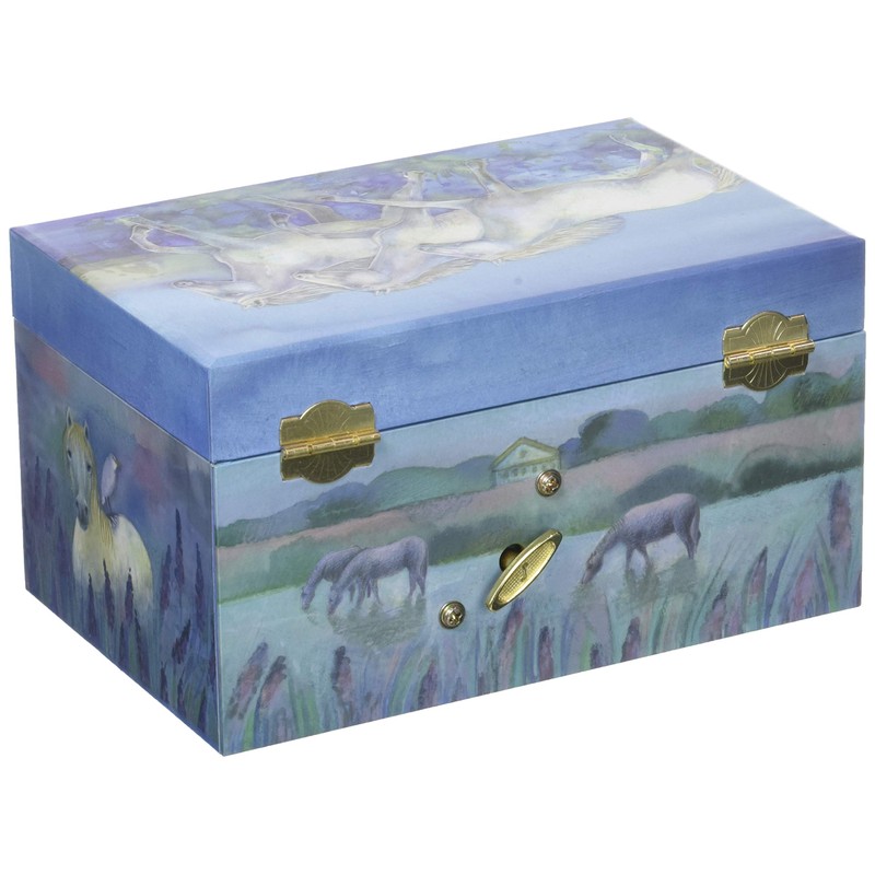 Trousselier TROUS60621 Horses Camargue Musical Jewellery Box