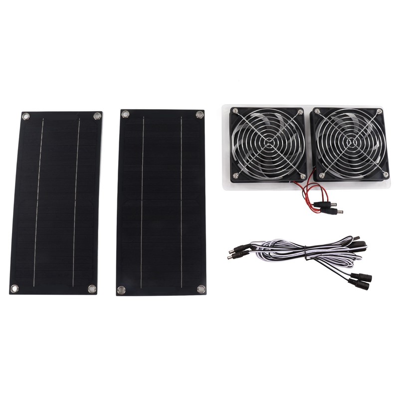 Solar Panel Fan Kit Waterproof Portable Environment Friendly Solar Exhaust