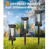 12 Pack Solar Pathway Lights Outdoor, Taller Bright Solar Path