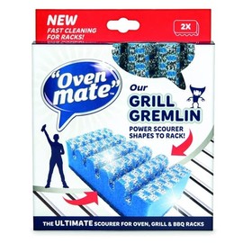 Oven Mate Grill Gremlin Cleaning Scrubbing Sponge Scourer with Grooves x 2