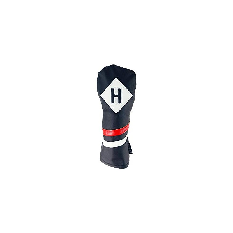 RAM Golf Premium Vintage Style PU Leather Headcovers, Retro Black,