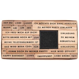 Stamp Set Invitation for Birthday FSC100%