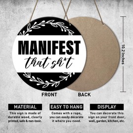 Funny Self Love Decor, Self Love Motivational Decorations, Mental Health Decor for Home Bedroom, Positive Mental Health Matters Awareness Wall Decor, Self Love Gifts for Women Men, Manifest That