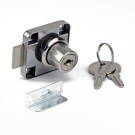 2 x Mprofi MT® cabinet lock, furniture lock, screw-on lock, cabinet lock with key furniture lock with key bolt lock, drawer lock, furniture locks, B/2