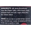 Single Bottle of Seasoning Spice Shakers Excalibur Seasonings (6oz, Blackened