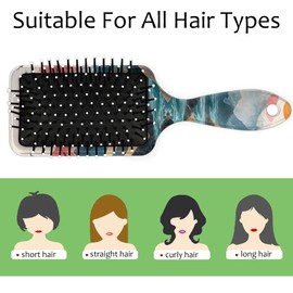 Kids Hair Brush for Boys Girls Toddler - Andes Mountains Detangler Hairbrush for Wet Dry Thin Long Curly Hair Pain-Free Comb Glide Through Tangles with Ease and Massage Scalp