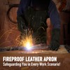 Leather Welding Work Apron - Heat Resistant & Flame Resistant