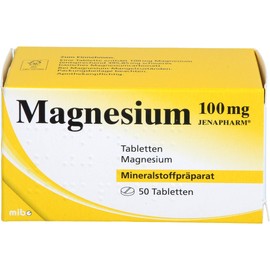 MAGNESIUM 100 mg Jenapharm Tablets Pack of 50