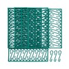 Gesar Pack of 200 Christmas Tree Hooks - Green Color