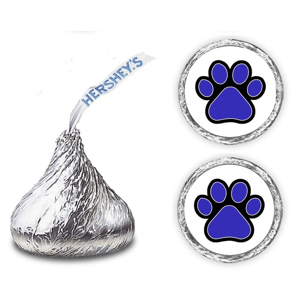 216 Paw Print Kisses Stickers Labels, Animal Paws Stickers for