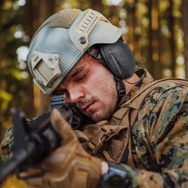 Yzpacc Noise Reduction Rating (NRR) 31 dB Safety Earmuff, Ear Protection Ear Muffs Headset Hearing Protector for Shooting