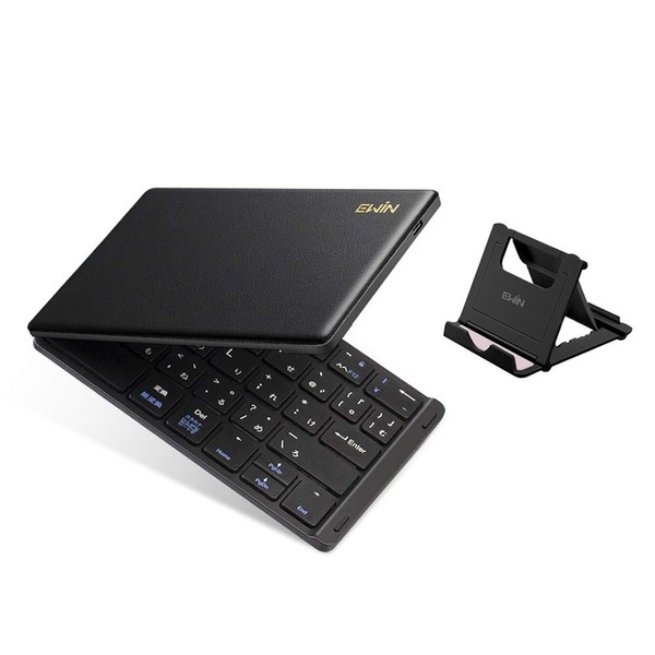 Ewin Bluetooth Keyboard with Japanese Layout, Foldable, Wireless, Thin, Wireless,