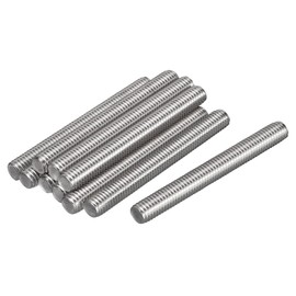 Awclub Fully Threaded Rod, M6-1.0 Thread Pitch, 100mm Length 304 Stainless Steel Thread Bar Studs Rods, Right-Hand Threads 10pcs